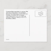 Akmad's nieuwe babyzoon in Camp Leakey Aankondigingskaart (Achterkant)