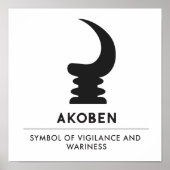 AKOBEN | Horn | Vigilance-symbool Poster (Voorkant)