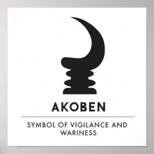 AKOBEN   Horn   Vigilance-symbool Poster