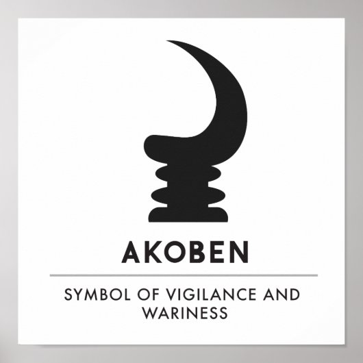 AKOBEN | Horn | Vigilance-symbool Poster (Voorkant)