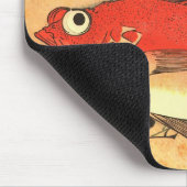 Akodai - Hiroshige's kleurrijke Japanse visafdrukk Muismat (Hoek)
