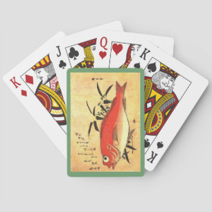 Akodai - Hiroshige's kleurrijke Japanse visafdrukk Pokerkaarten