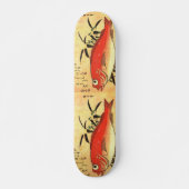 Akodai - Hiroshige's kleurrijke Japanse visafdrukk Skateboard (Voorkant)
