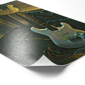 akoestiek bass electric guitar gift foto afdruk (Hoek)