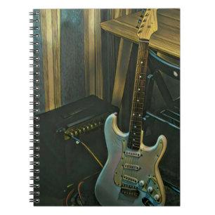 akoestiek bass electric guitar gift notitieboek