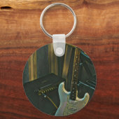 akoestiek bass electric guitar gift sleutelhanger (Voorkant)