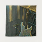 akoestiek bass electric guitar gift wandkleed (Voorkant)