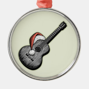 Akoestisch Claus Metalen Ornament