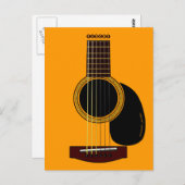 akoestisch gitaarbriefkaart briefkaart (Voorkant / Achterkant)