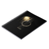 Akoestisch gitaarontwerp - gitarist-laptop notitieboek (Linkerzijde)