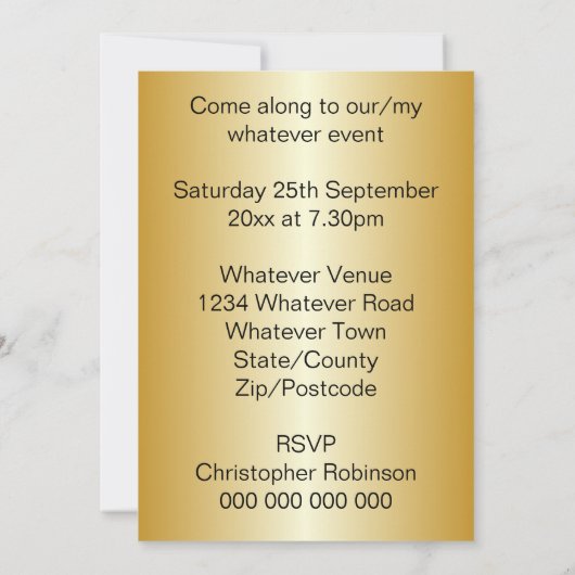 Akoestisch gitaarontwerp kaart (Achterkant)