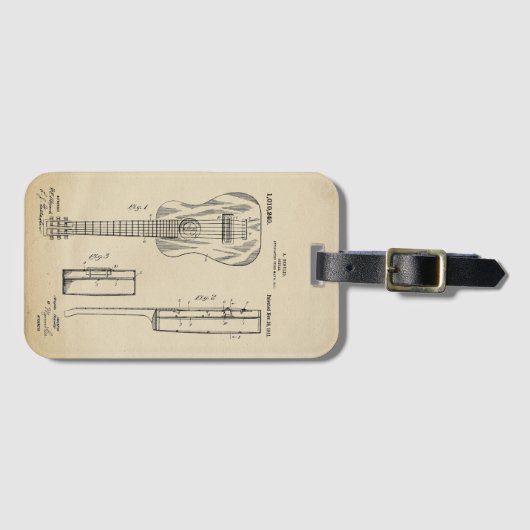  akoestisch gitaroctrooi bagagelabel (Voorkant (horizontaal))