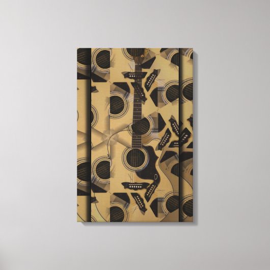 akoestisch kubisme canvas afdruk (Voorkant)