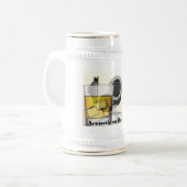 "Akoestisch op de Rocks" Beer Stein Bierpul (Voorkant links)
