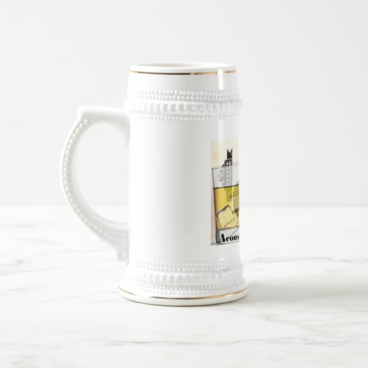 "Akoestisch op de Rocks" Beer Stein Bierpul (Links)