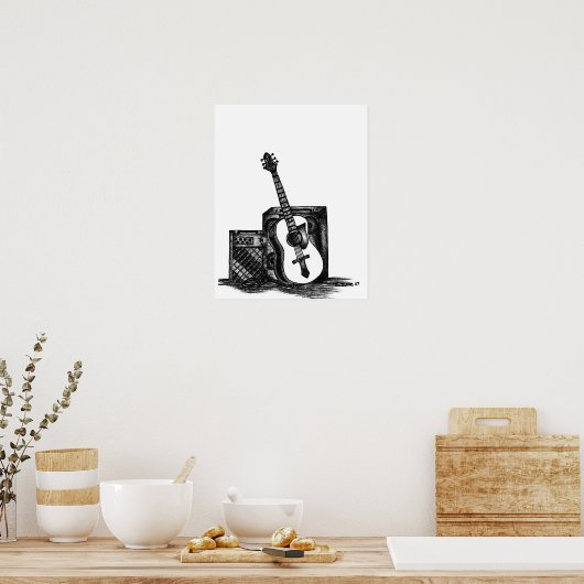 Akoestische afdrukken poster (Keuken)