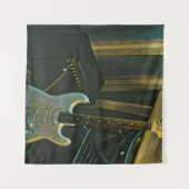 akoestische bas elektrische gitaar cadeau wandkleed (Voorkant (horizontaal))