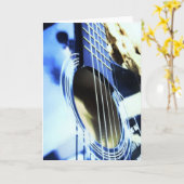 Akoestische blues gitaarsnaren kaart (Gele Bloem)
