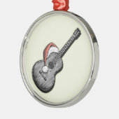 Akoestische Claus Metalen Ornament (Links)