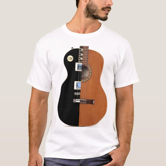 Akoestische elektrische gitaar T-shirt (Voorkant)