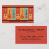 Akoestische, elektrische gitaren en Violas Visitekaartje (Voorkant / Achterkant)