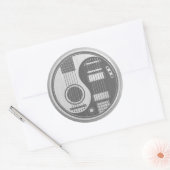 Akoestische Elektrische Gitaren Yin Yang Roestvrij Ronde Sticker (Envelop)