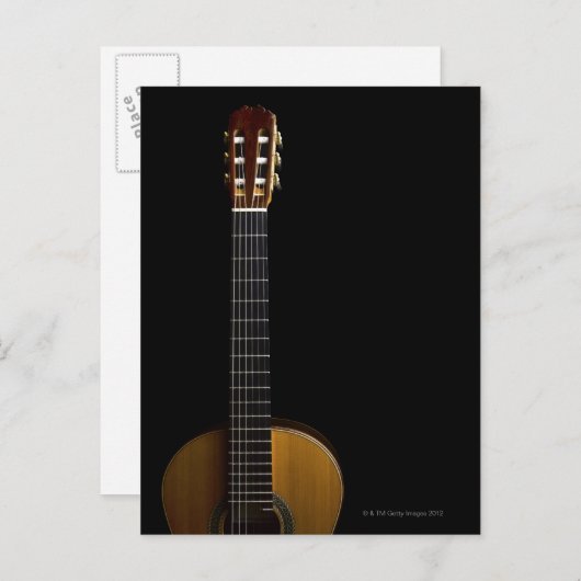 Akoestische gitaar 2 briefkaart (Voorkant / Achterkant)