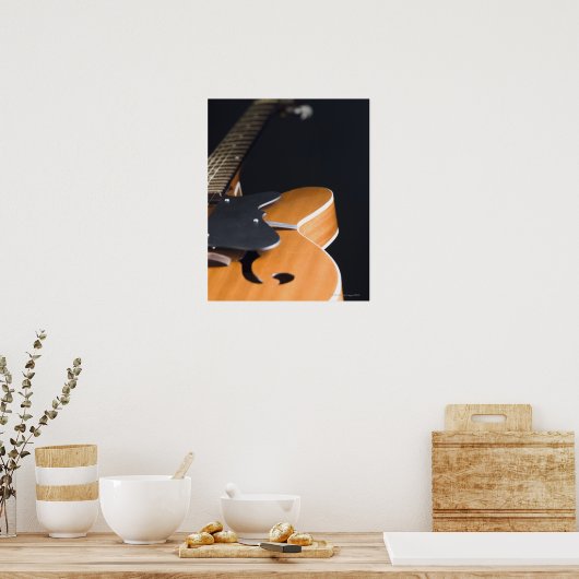 Akoestische gitaar 3 poster (Keuken)