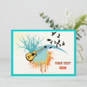 Akoestische gitaar aangepaste producten kaart (Staand voorkant)