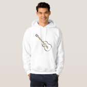 Akoestische gitaar Abstract Logo goud Hoodie (Voorkant volledig)