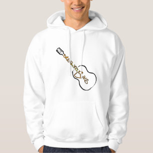 Akoestische gitaar Abstract Logo goud Hoodie