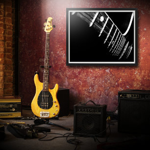 Akoestische gitaar (B&W versie) Poster