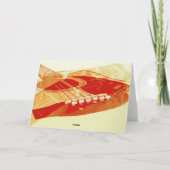 akoestische gitaar bedankkaart (Achterkant)