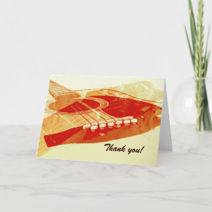 akoestische gitaar bedankkaart