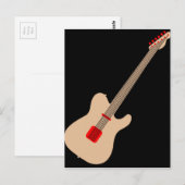 Akoestische gitaar briefkaart (Voorkant / Achterkant)