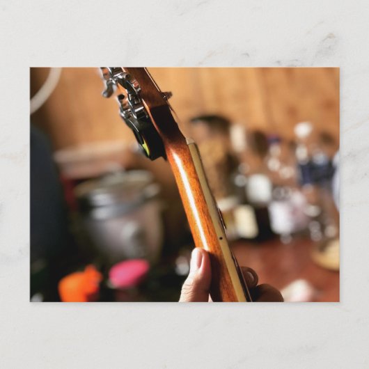  akoestische gitaar briefkaart (Voorkant)