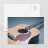 Akoestische gitaar briefkaart (Voorkant / Achterkant)