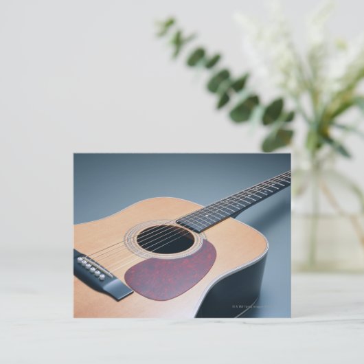 Akoestische gitaar briefkaart (Staand voorkant)