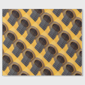 Akoestische gitaar cadeaupapier (Vlak)