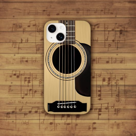 Akoestische gitaar Case-Mate iPhone case