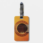 Akoestische gitaar detail bagagelabel (Achterkant verticaal)