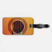 Akoestische gitaar detail bagagelabel (Achterkant horizontaal)