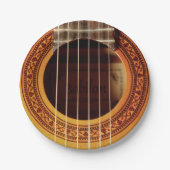 Akoestische gitaar detail papieren bordje (Voorkant)