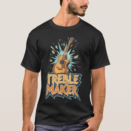 Akoestische Gitaar Diskant Maker T-shirt (Voorkant)
