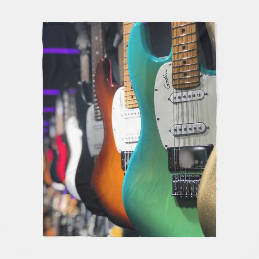  akoestische gitaar fleece deken (Voorkant)