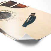  akoestische gitaar foto afdruk (Hoek)