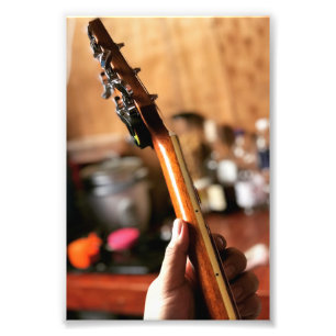 akoestische gitaar foto afdruk