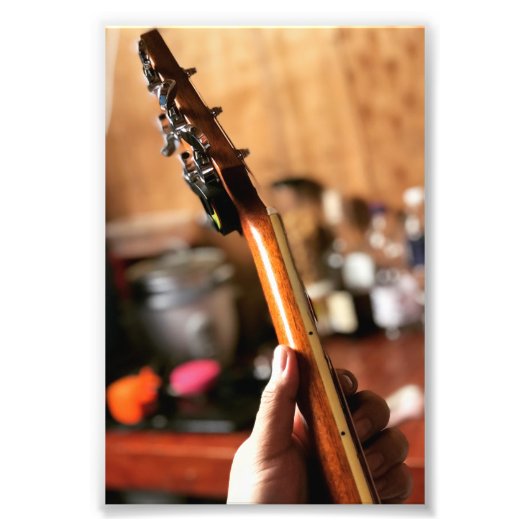  akoestische gitaar foto afdruk (Voorkant)
