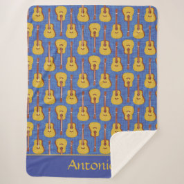 Akoestische gitaar, gepersonaliseerd sherpa deken