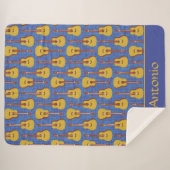 Akoestische gitaar, gepersonaliseerd sherpa deken (Voorkant (horizontaal))